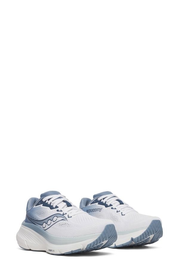 サッカニー レディース シューズ サンダル Saucony Guide 19 Running Shoe White Storm ホワイト