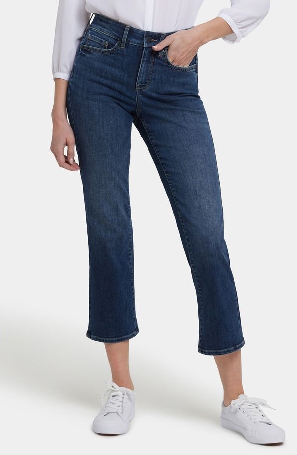 エヌワイディージェイ レディース ボトムス デニムパンツ ストレート ハイウエスト アンクル ジーンズ NYDJ Ellison High Waist Ankle Straight Leg Jeans Blueside