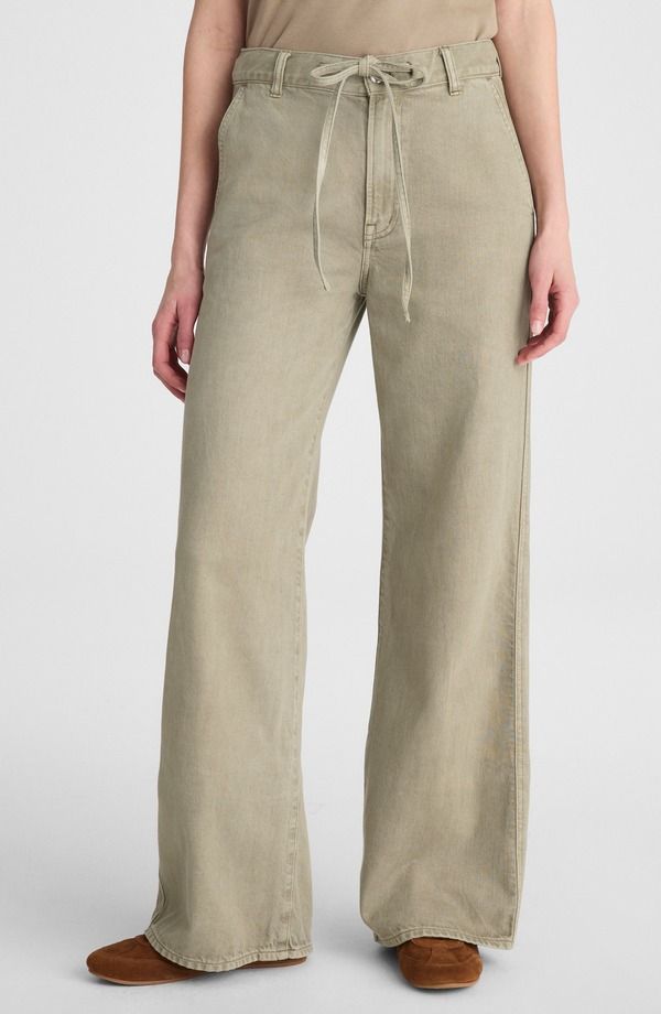 メイドウェル レディース ボトムス デニムパンツ ワイドレッグ Madewell The Ultimate Wide Leg Drawstring Airy Denim Pantsagebrush デニム
