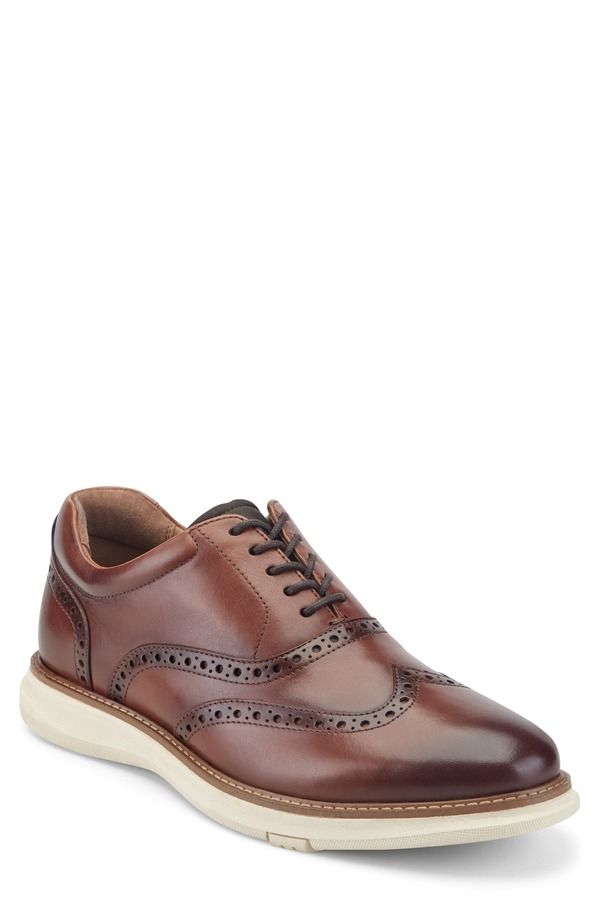 ケネスコール メンズ シューズ オックスフォード ウィングチップ Kenneth Cole New York Lendal Wingtip Oxford Cognac Mocha モカ