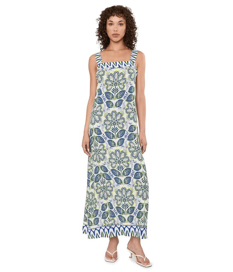 ヴィンスカムート レディース トップス ワンピース マキシ Vince Camuto Thick Strap Maxi Dress Opulent Blue ブルー