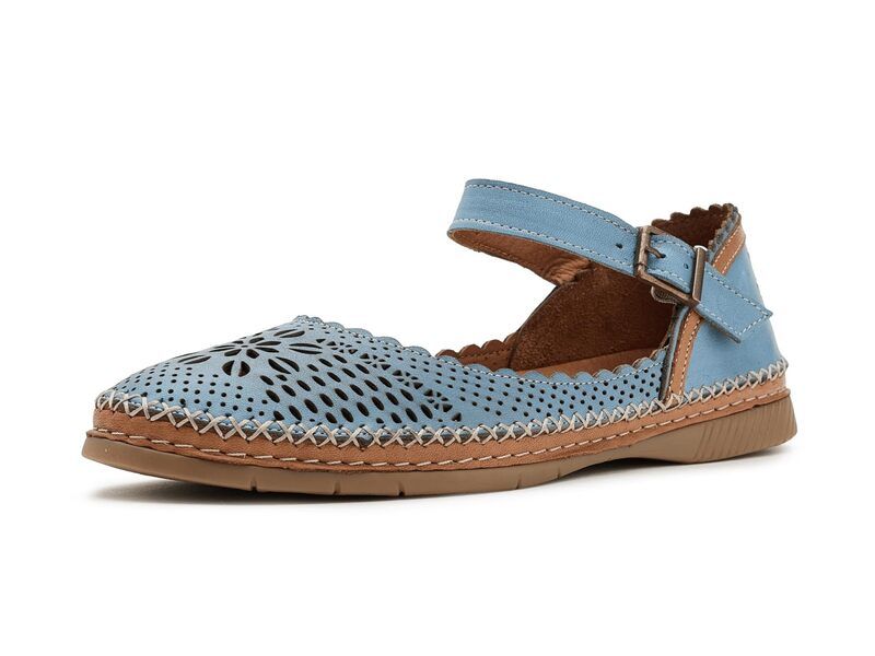 スプリングステップ レディース シューズ サンダル Spring Step Zabelle Denim Blue デニム