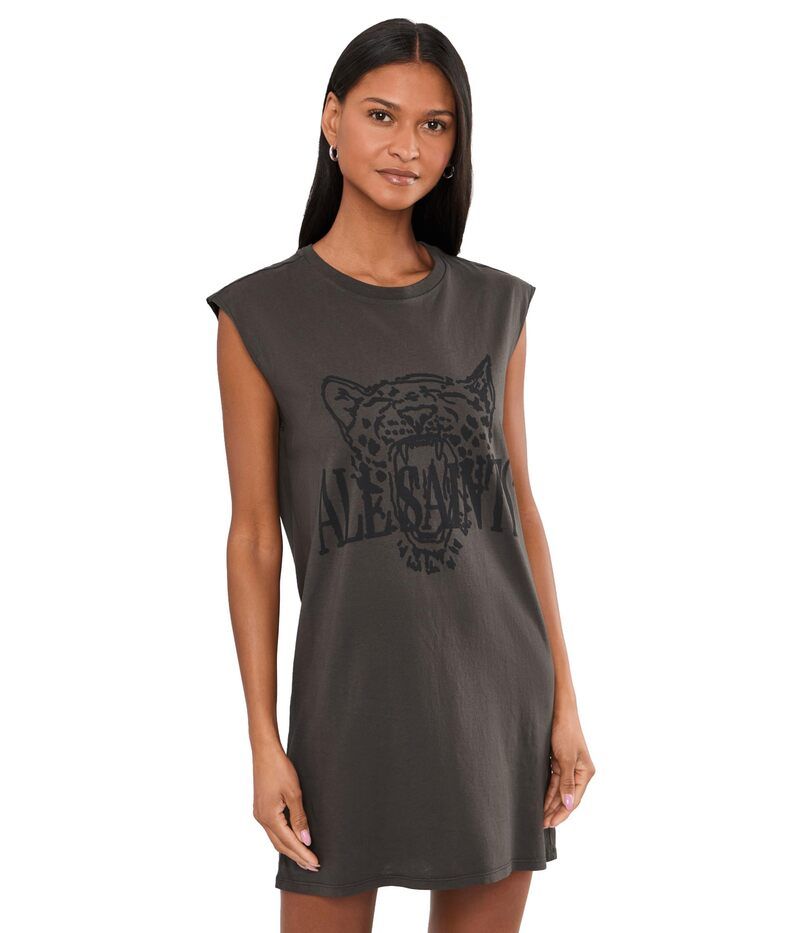 オールセインツ レディース トップス ワンピース Allsaints Wild Brooke Dress Washed Grey グレー