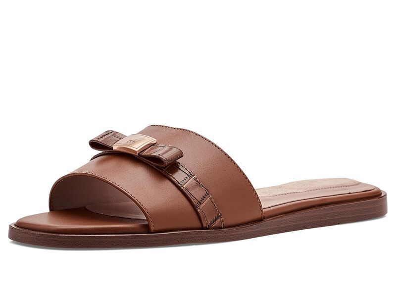 コールハーン レディース シューズ サンダル Cole Haan Goto Emalia Slide Bow British Tan Lea タン