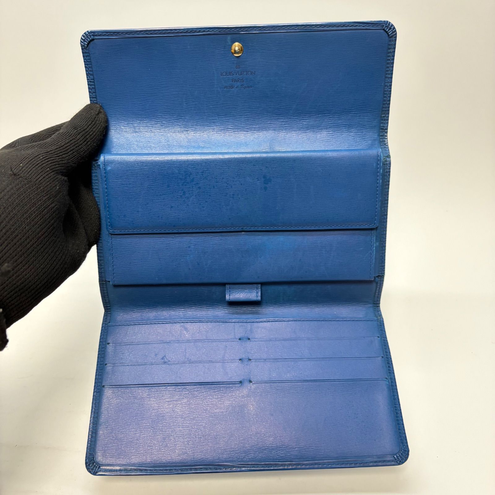 3796 LOUIS VUITTON ルイヴィトン エピ ブルー 長財布