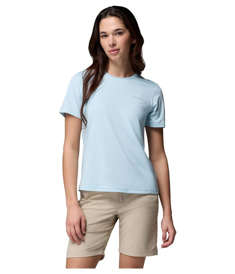 コロンビア レディース トップス シャツ Columbia Wild Springshort Sleeve Marine Light