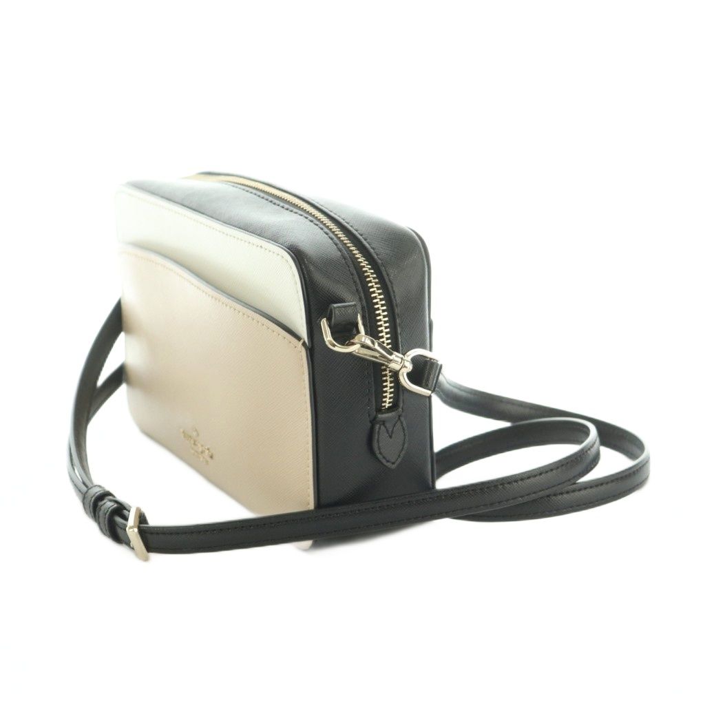 ケイトスペード KATE SPADE ショルダーバッグ スクエア型 ベージュ 白 