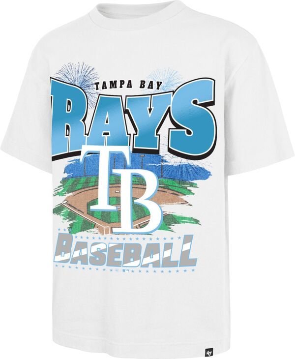 フォーティーセブン メンズ トップス Tシャツ 47 Adultampa Bay Rays White Fireworks Foundation TShirt NoColor ホワイト