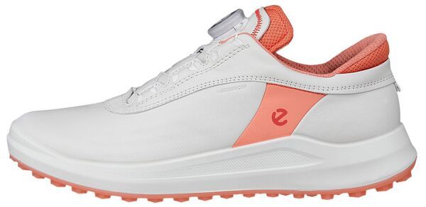 エコー レディース シューズ スニーカー ECCO Womens Golf Core BOA Golf Shoes WhiteBurnt Coral ホワイト