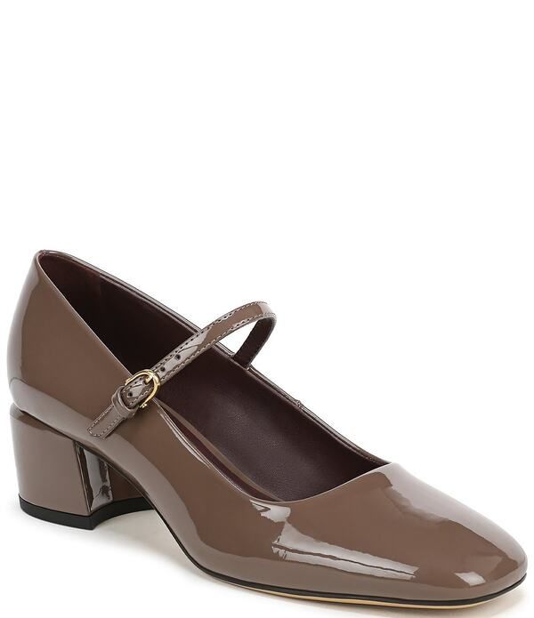 フランコサルト レディース シューズ パンプス ヒール Franco Sarto Davi Patent Block Heel Mary Jane Pumps Brown ブラウン