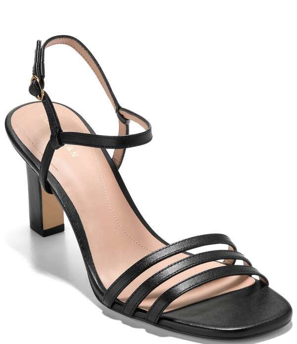コールハーン レディース シューズ ヒール サンダル Cole Haan Michelina Strappy Block Heel Dressandals Black ブラック
