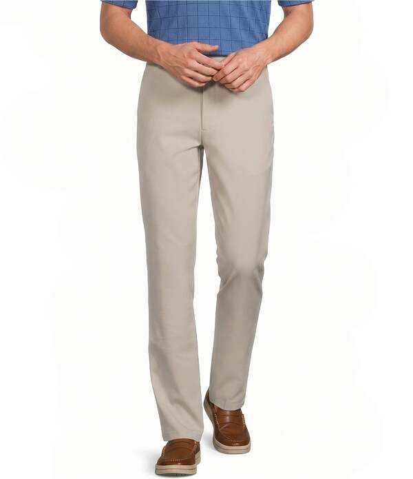 ラウンドトゥリーアンドヨーク メンズ ボトムス カジュアルパンツ Roundtree Yorke Performance Andrew Straight Fit Flat Front Pants Natural