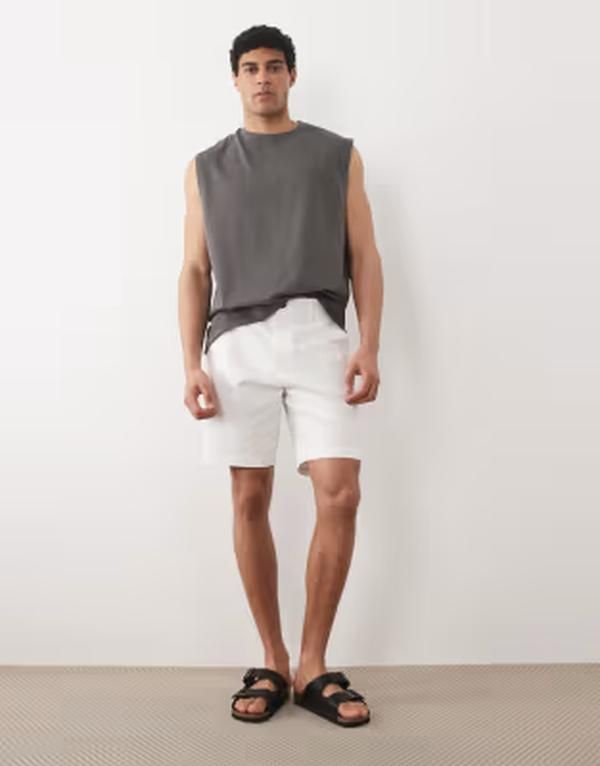 スリードベア メンズ ボトムス ハーフパンツ・ショーツ ショートパンツ Threadbare chino shorts WHITE ホワイト