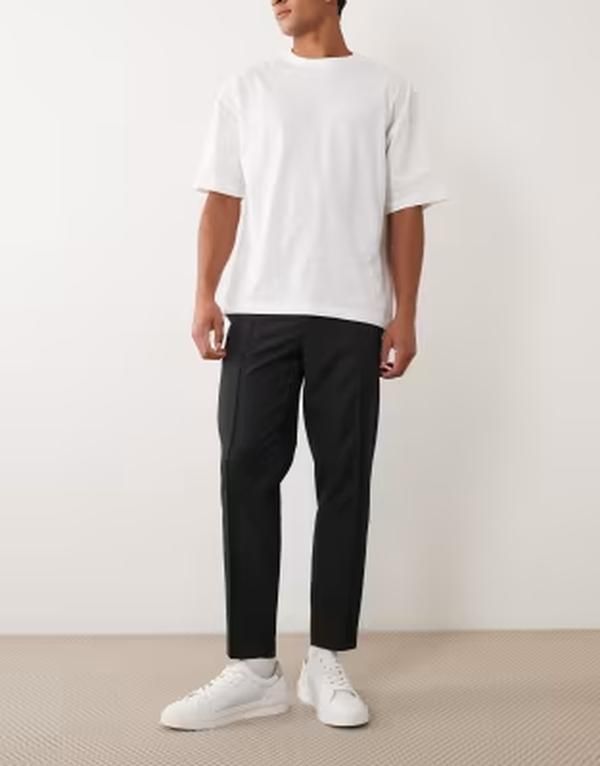 エイソス メンズ ボトムス カジュアルパンツ ウール ASOS DESIGN smartapered pants washable wool mix GREEN グリーン