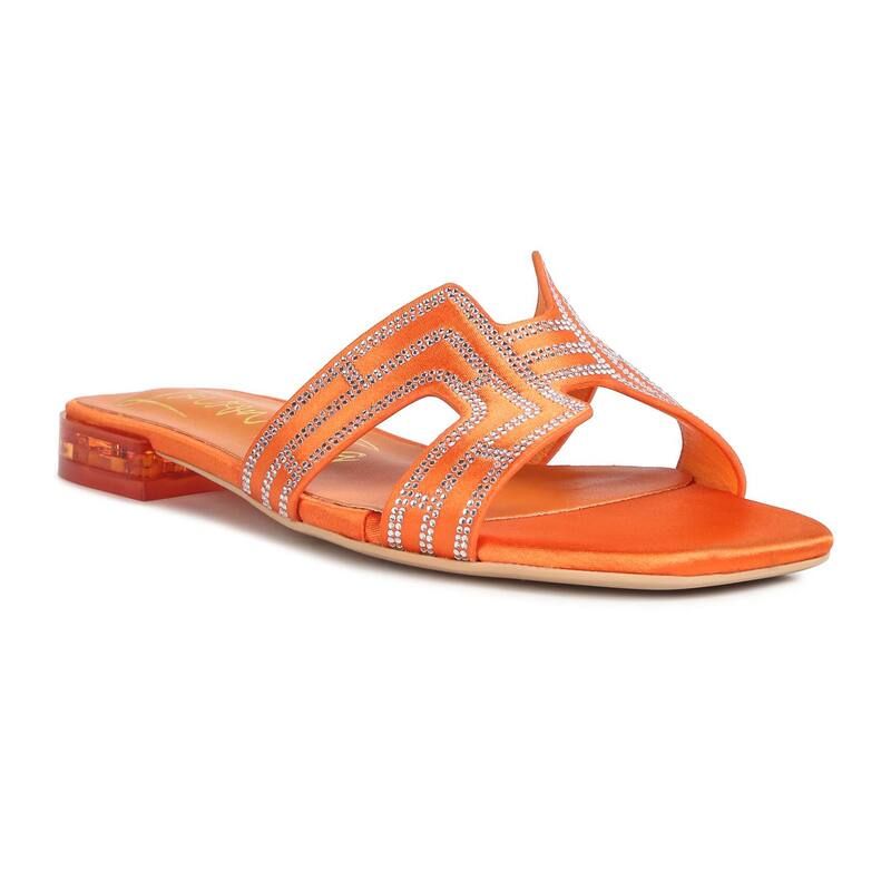 ロンドンラグ レディース シューズ サンダル ヒール London Rag Big Money Low Stack Womens Heel Sandals Orange オレンジ