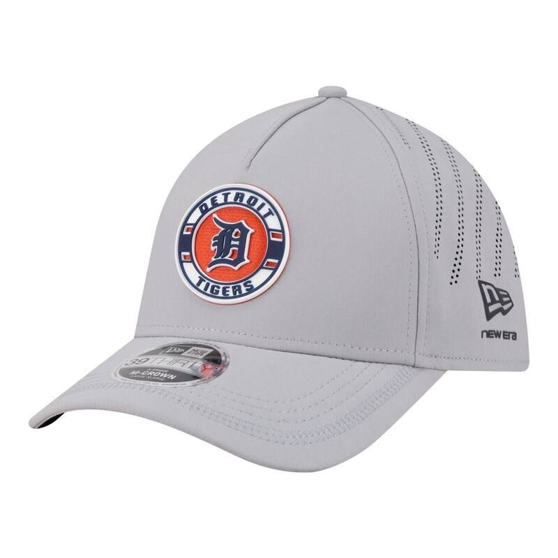 ニューエラ レディース アクセサリー 帽子 Mens New Era Gray Detroitigers Patch 39THIRTY AFrame MCrown Perforated Flex Hatgrey グレー
