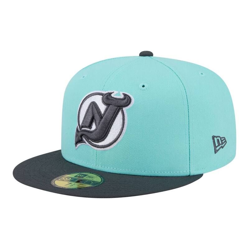 ニューエラ レディース アクセサリー 帽子 ジャージー Mens New Era TurquoiseCharcoal New Jersey Devils TwoTone Color Pack 59FIFTY Fitted Hat Nhl Turq A チャコー