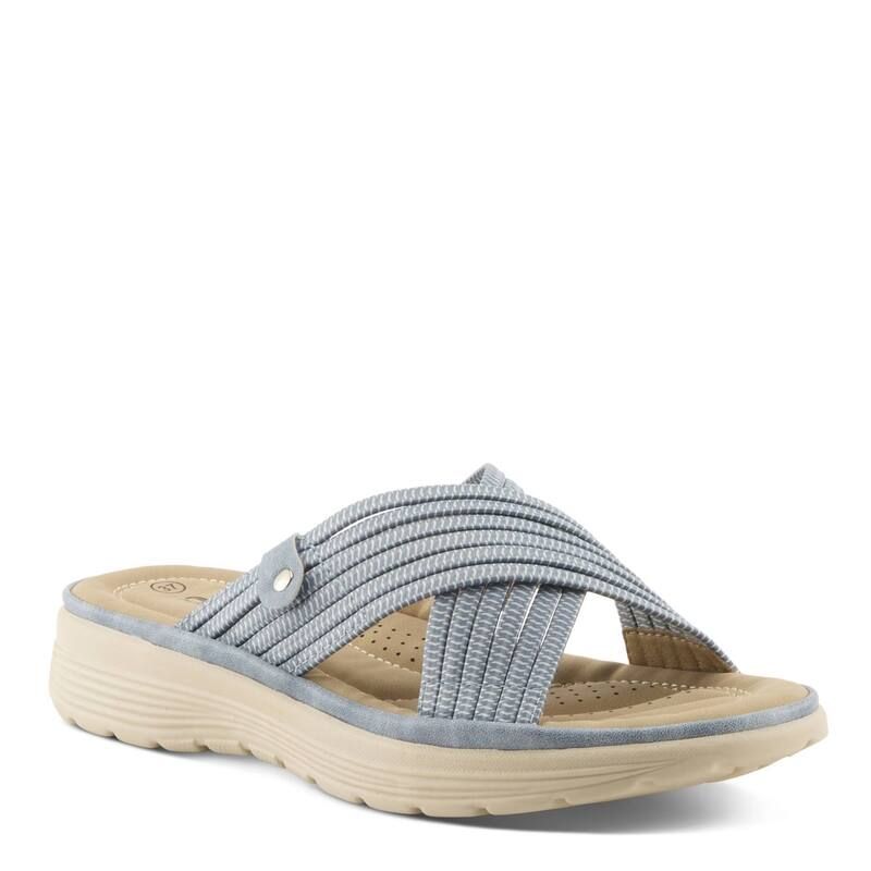 フレクサス レディース シューズ サンダル Flexus by Spring Step Gaspie WomenslipOn Slide Sandals Blue ブルー