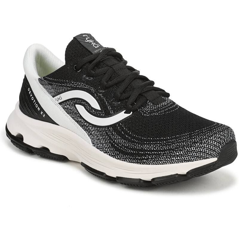 ライカ レディース シューズ スニーカー Ryka Devotion X 2 Womens Walking Sneakers Black White ホワイト