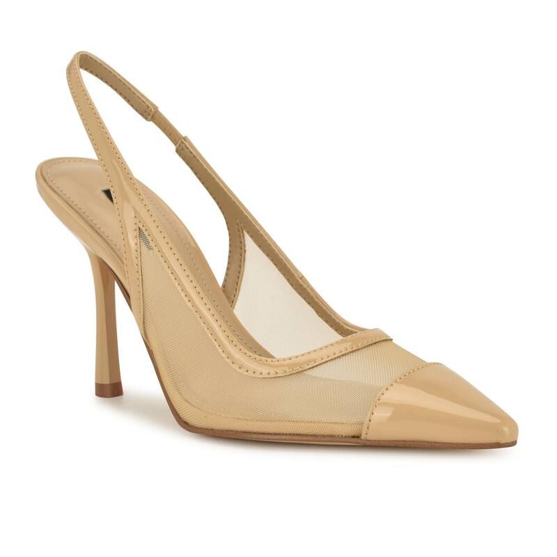 ナインウェスト レディース シューズ パンプス メッシュ Nine West Jermain Womenslingback Mesh Pumps Light Natural