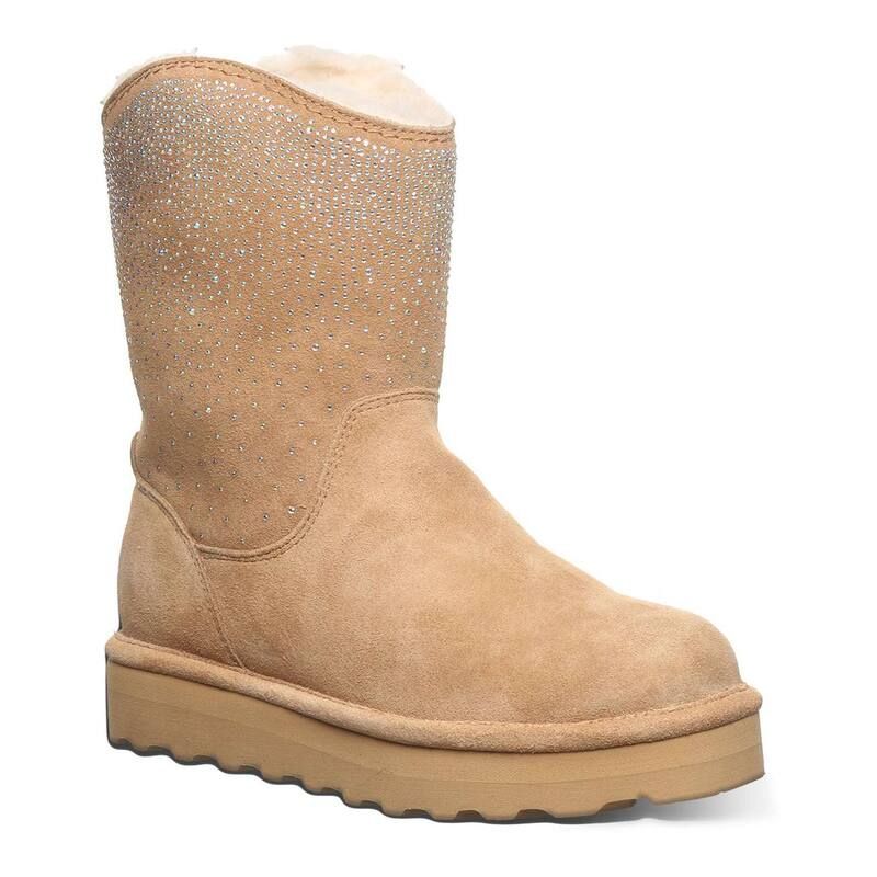 ベアパウ レディース シューズ ブーツ・レインブーツ Bearpaw Glam Womens Rhinestone Boots Iced Coffee Solid コーヒー