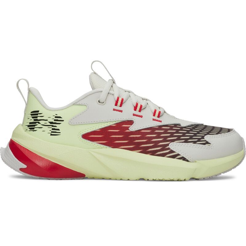 アンダーアーマー レディース シューズ スニーカー Under Armour Scramjet 7 Big Kid Boys Running Shoes White Fade Green ホワイト