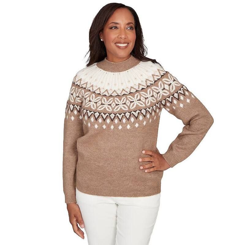 アルフレッド ダナー レディース アウター ニット・セーター Womens Alfredunner Fair Isle Gold Studded Sweater No Color ゴールド