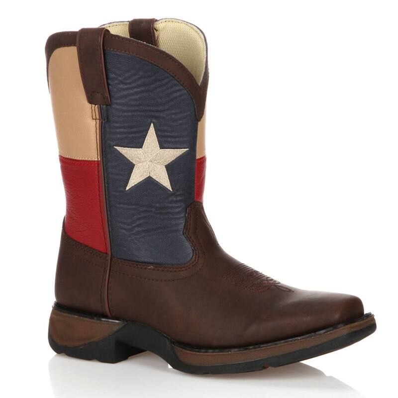 ドゥランゴ レディース シューズ ブーツ・レインブーツ Lil Durango Kids Texas Flag Western Boots Brown ブラウン