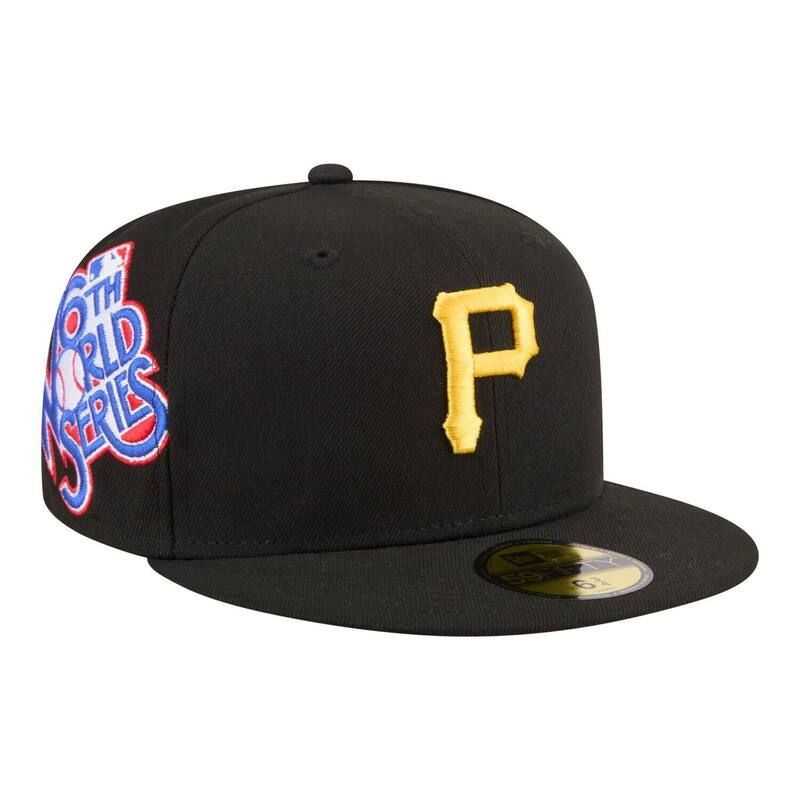 ニューエラ レディース アクセサリー 帽子 Mens New Era Black Pittsburgh Pirates Hidden Hit 59FIFTY Fitted Hat Pir Black ブラック
