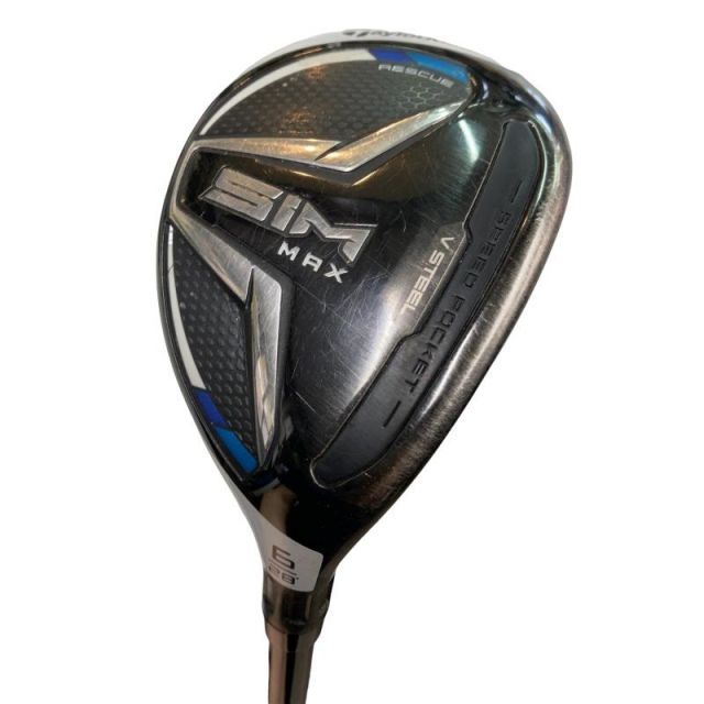 【中古】 テーラーメイド SIM MAX U6 ユーティリティ UT リシャフト (フレックスその他) メンズ 男性用 右利き 右用 Cランク ゴルフクラブ