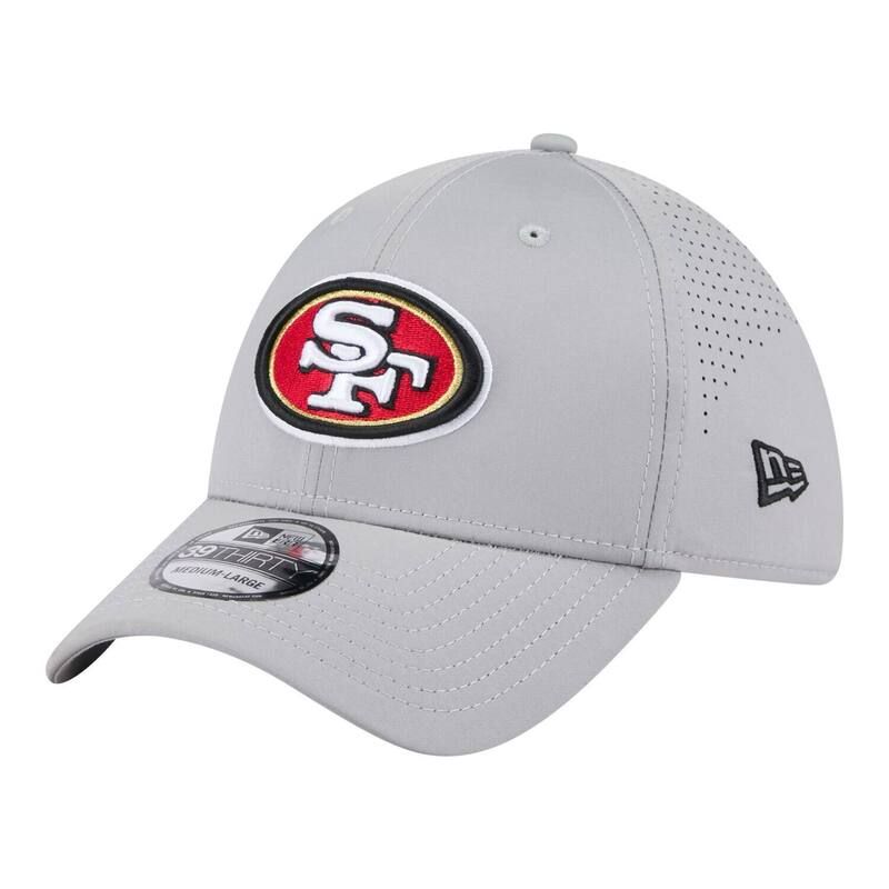 ニューエラ レディース アクセサリー 帽子 Mens New Era Gray San Francisco 49ers Perforated 39THIRTY Flex Hat 49r Grey グレー