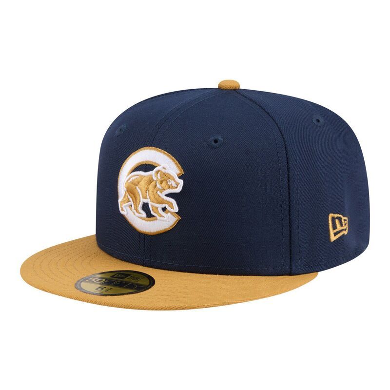 ニューエラ レディース アクセサリー 帽子 Mens New Era NavyKhaki Chicago Cubs TwoTone Color Pack 59FIFTY Fitted Hat Cub Navy ネイビー
