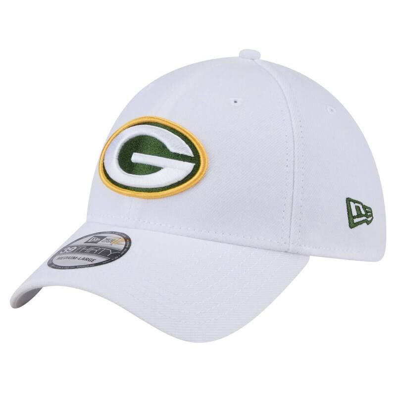 ニューエラ レディース アクセサリー 帽子 Mens New Era White Green Bay Packers Main 39THIRTY Flex Hat Pkr White ホワイト