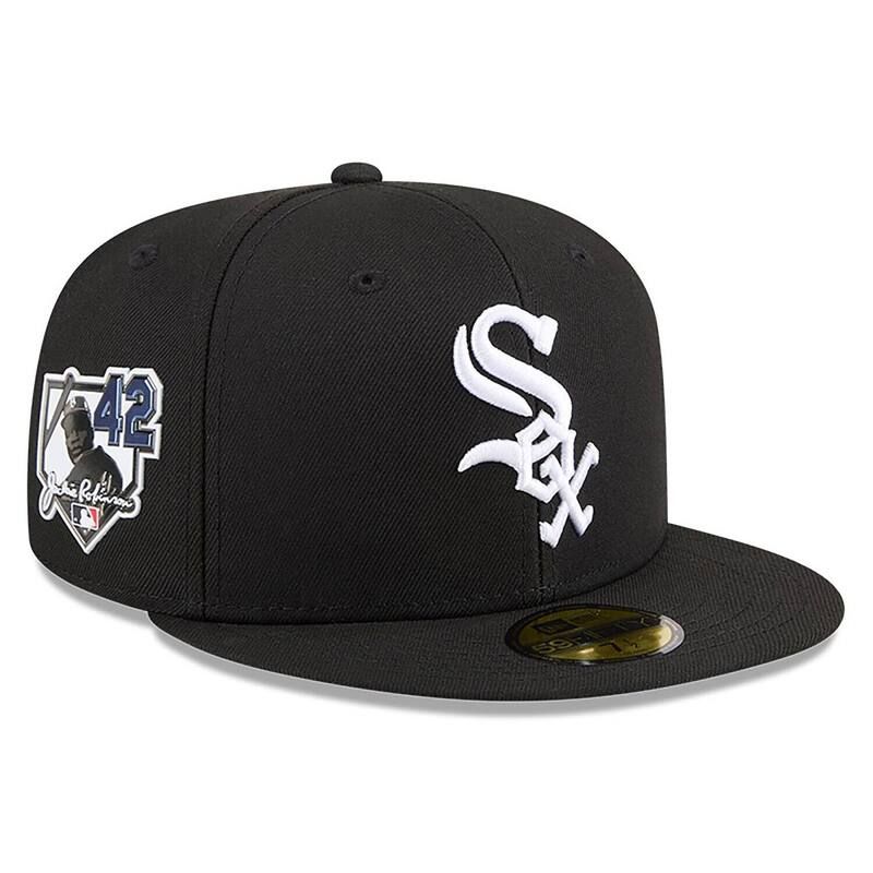 ニューエラ レディース アクセサリー 帽子 Mens New Era Black Chicago White Sox 2026 Jackie Robinson Day 59FIFTY Fitted Hat Sox Black ブラック
