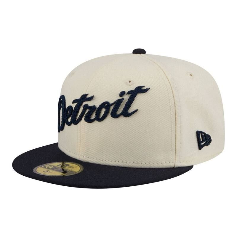 ニューエラ レディース アクセサリー 帽子 Mens New Era Cream Detroitigers TwoTone Stitch 59FIFTY Fitted Hatgr Beige ベージュ