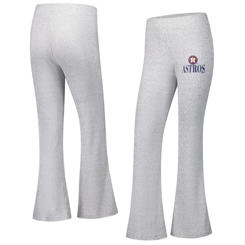 アンブランデッド レディース アンダーウェア ナイトウェア リブニット パンツ ニット Unbranded Womens Conceptsport Gray Houston Astros Juniperib Knit Flare Pants Ast Grey