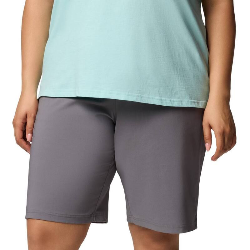 コロンビア レディース ボトムス ハーフパンツ・ショーツ プラスサイズ ショートパンツ Plusize Columbiall Seasons Long Shorts City Grey グレー