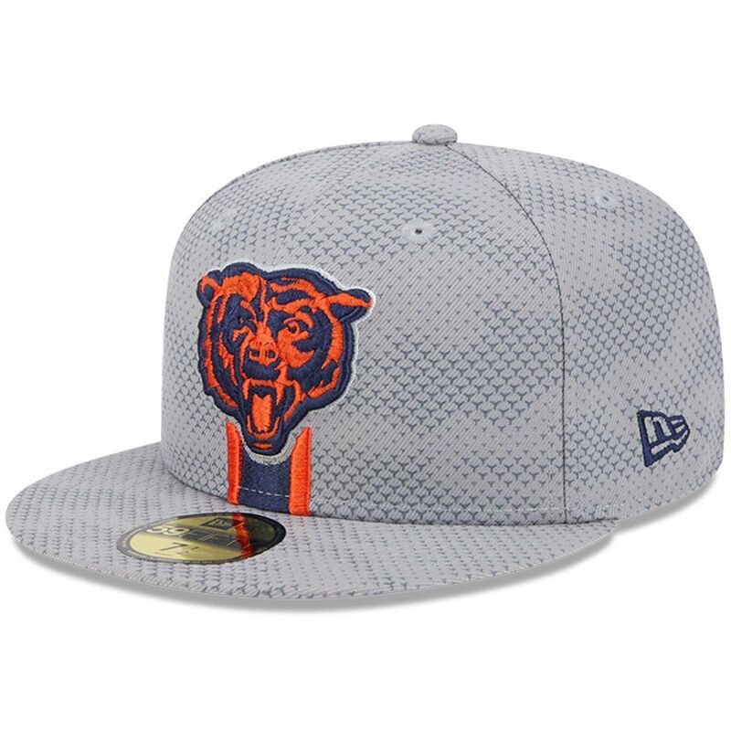 ニューエラ レディース アクセサリー 帽子 Mens New Era Gray Chicago Bears 2024 Sideline 59FIFTY Fitted Hat Brs Grey グレー