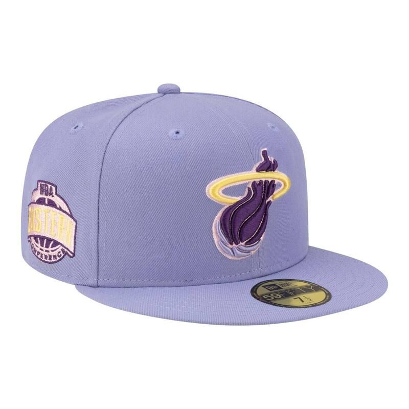 ニューエラ レディース アクセサリー 帽子 Mens New Era Lavender Miami Heat Color Pack 59FIFTY Fitted Hat Hea Brt Pu ラベンダー