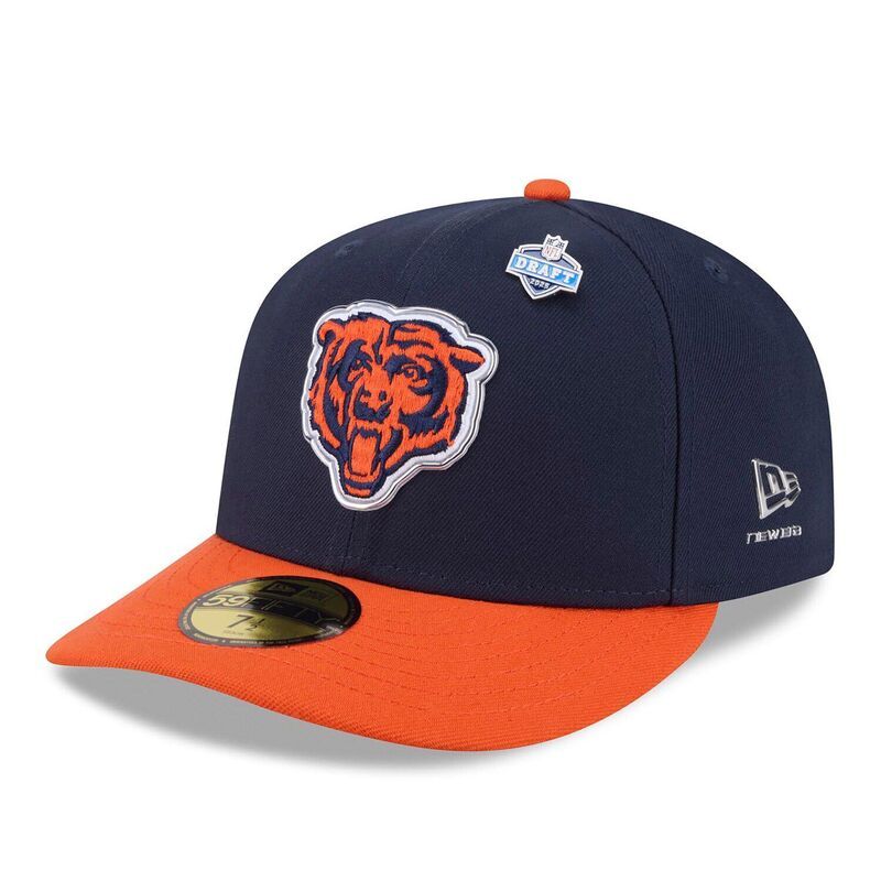 ニューエラ レディース アクセサリー 帽子 Mens New Era NavyOrange Chicago Bears 2026 NFL Draft PreCurved 59FIFTY Fitted Hat Brs Navy ネイビー
