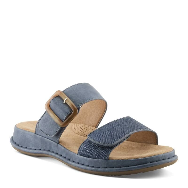 パトリシア レディース シューズ サンダル Patrizialmalei WomenslipOn Slide Sandals with Buckle Accent Navy Multi ネイビー