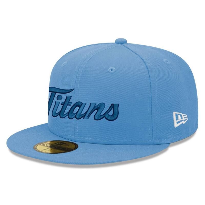 ニューエラ レディース アクセサリー 帽子 Mens New Era Light Blue Tennessee Titanscript 59FIFTY Fitted Hattn Light ブルー