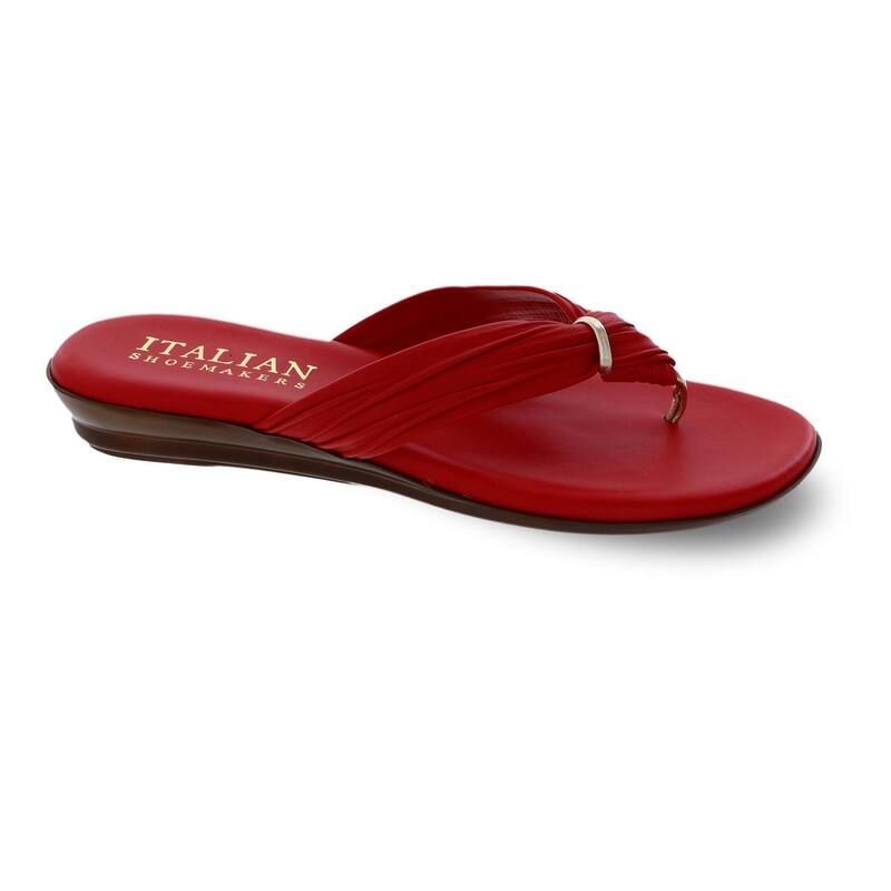 イタリアンシューメーカー レディース シューズ サンダル Womens Italian Shoemakers Aleena Flat Sandals Red レッド