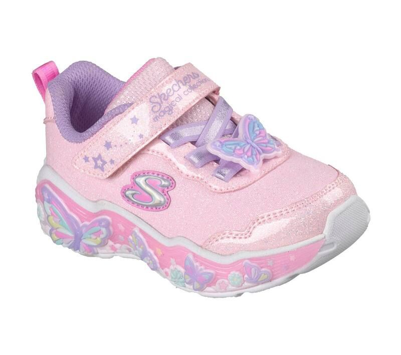 スケッチャーズ レディース シューズ スニーカー SkechersLIGHTS Toddler GirlslipOn LightUp Sneakers Lil Butterfly Bliss Light Pink Multi ピンク