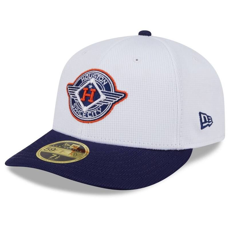 ニューエラ レディース アクセサリー 帽子 Mens New Era WhiteNavy Houston Astros 2025 City Connect Batting Practice Low Profile 59FIFTY Fitted Hat Ast