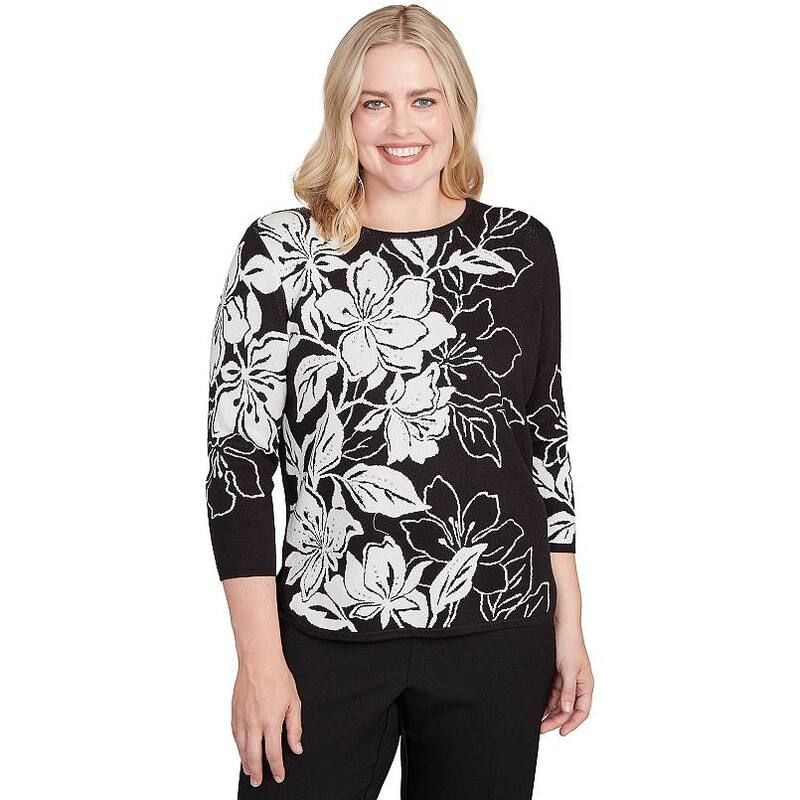 アルフレッド ダナー レディース アウター ニット・セーター フラワー柄 フラワー Womens Alfredunner Dramatic Floral Jacquard Sweater No Color
