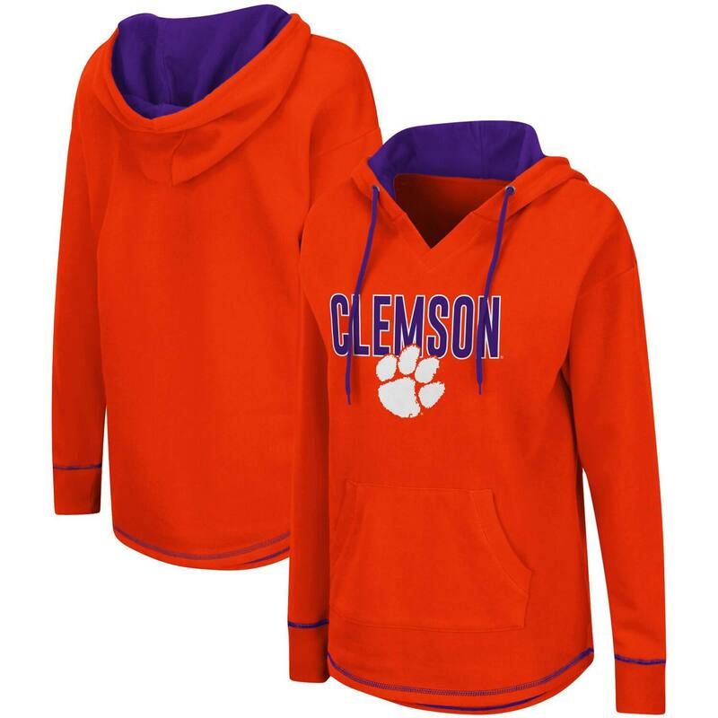 コロシアム レディース トップス Tシャツ パーカー Womens Colosseum Orange Clemson Tigers Tunic Pullover Hoodie Clm Orange オレンジ