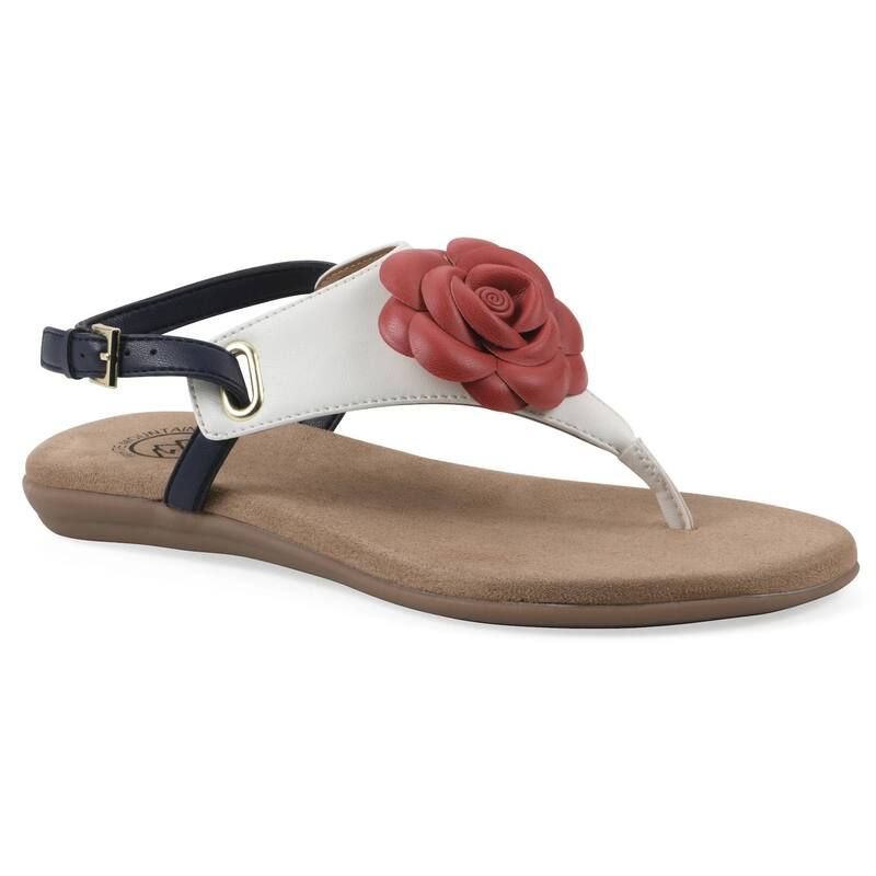 ホワイトマウンテン レディース シューズ サンダル White Mountain Lifey Womenslingback Thong Sandals Americana Multi マルチカラー
