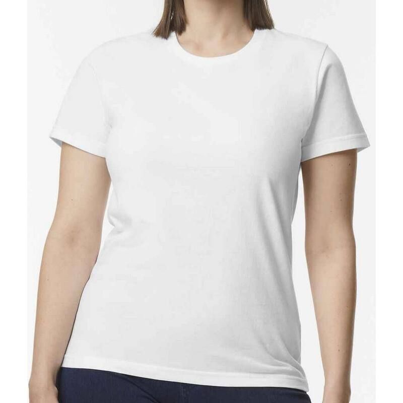 ギルダン レディース トップス Tシャツ Gildan WomensLadiesoft MidweightShirt White ホワイト