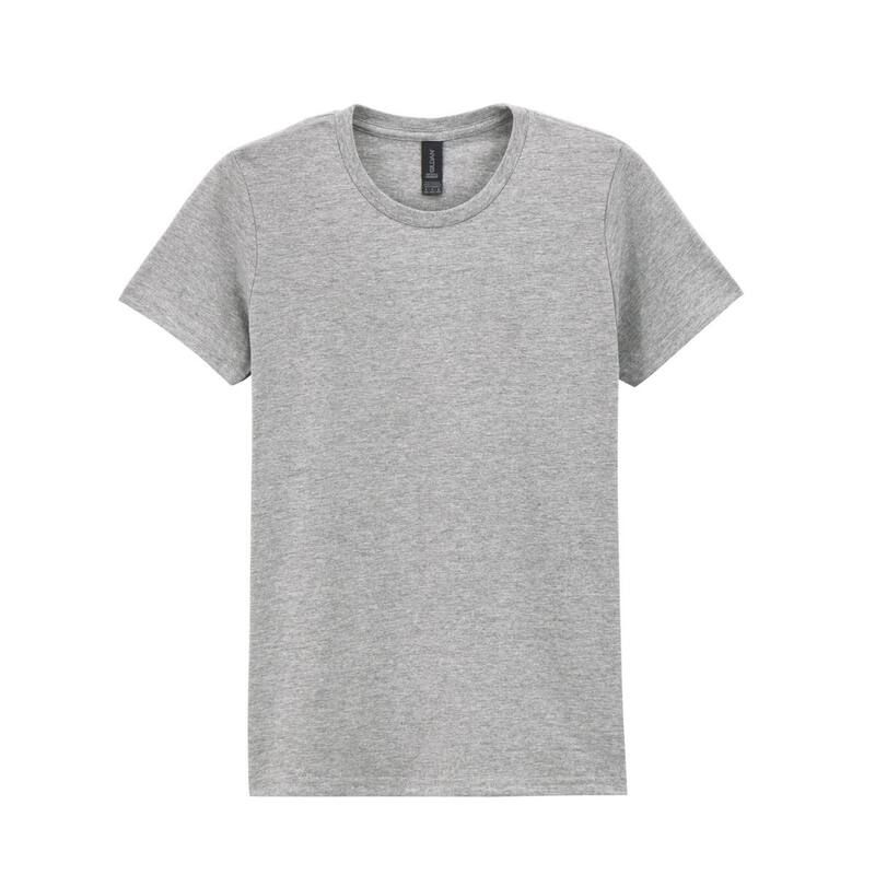 ギルダン レディース トップス Tシャツ Gildan WomensLadiesoftstyle Plain MidweightShirt Sport Grey グレー